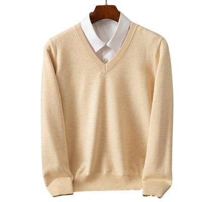 Bexford - Maglione V-Neck in Pura per Uomini