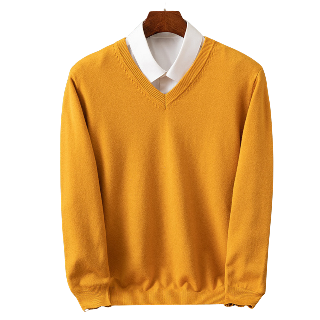 Bexford - Maglione V-Neck in Pura per Uomini