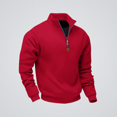 Léo | Felpa con zip e colletto alto – calore, eleganza e comfort quotidiano