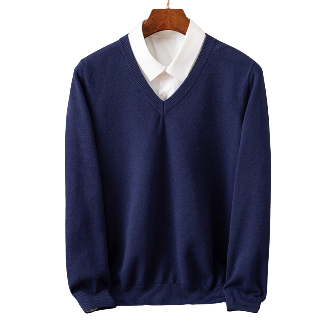 Bexford - Maglione V-Neck in Pura per Uomini