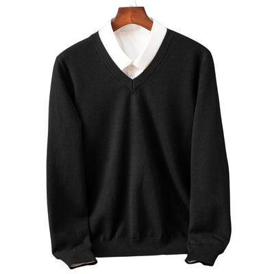 Bexford - Maglione V-Neck in Pura per Uomini