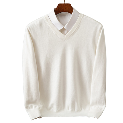 Bexford - Maglione V-Neck in Pura per Uomini