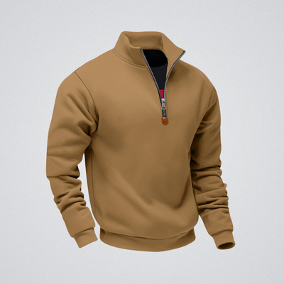 Léo | Felpa con zip e colletto alto – calore, eleganza e comfort quotidiano