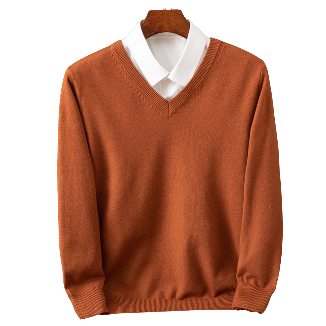 Bexford - Maglione V-Neck in Pura per Uomini