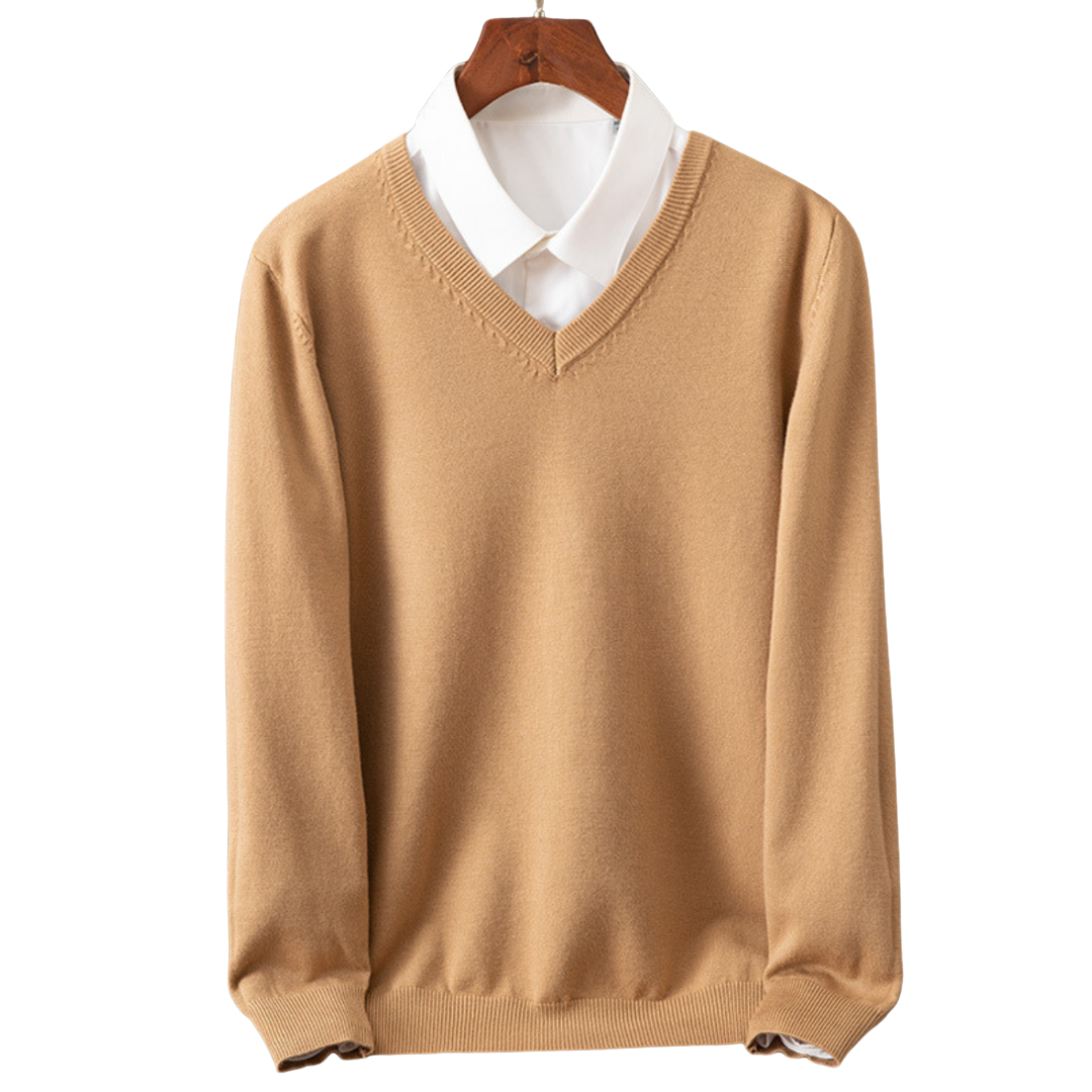 Bexford - Maglione V-Neck in Pura per Uomini