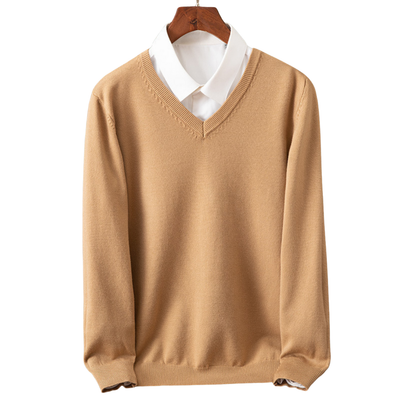 Bexford - Maglione V-Neck in Pura per Uomini