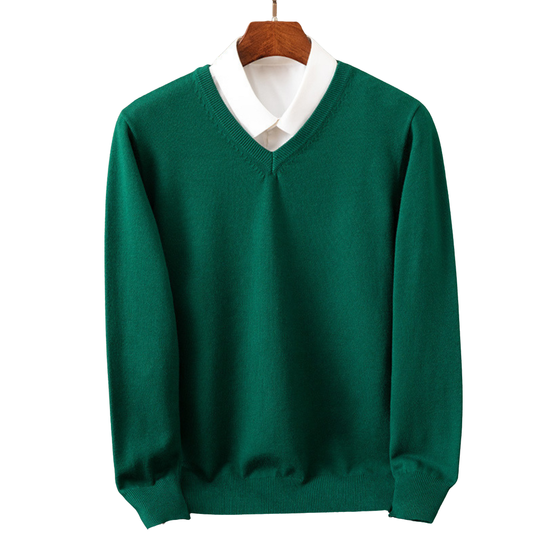 Bexford - Maglione V-Neck in Pura per Uomini