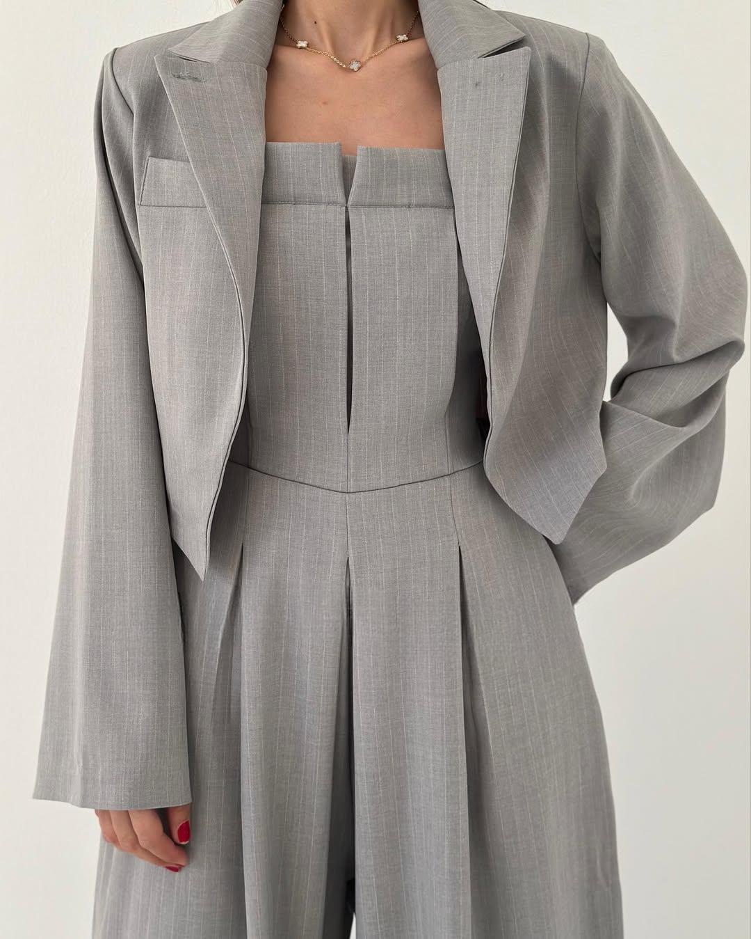 ELENA | Completo Donna Bustier + Giacca – Stile Elegante & Trendy