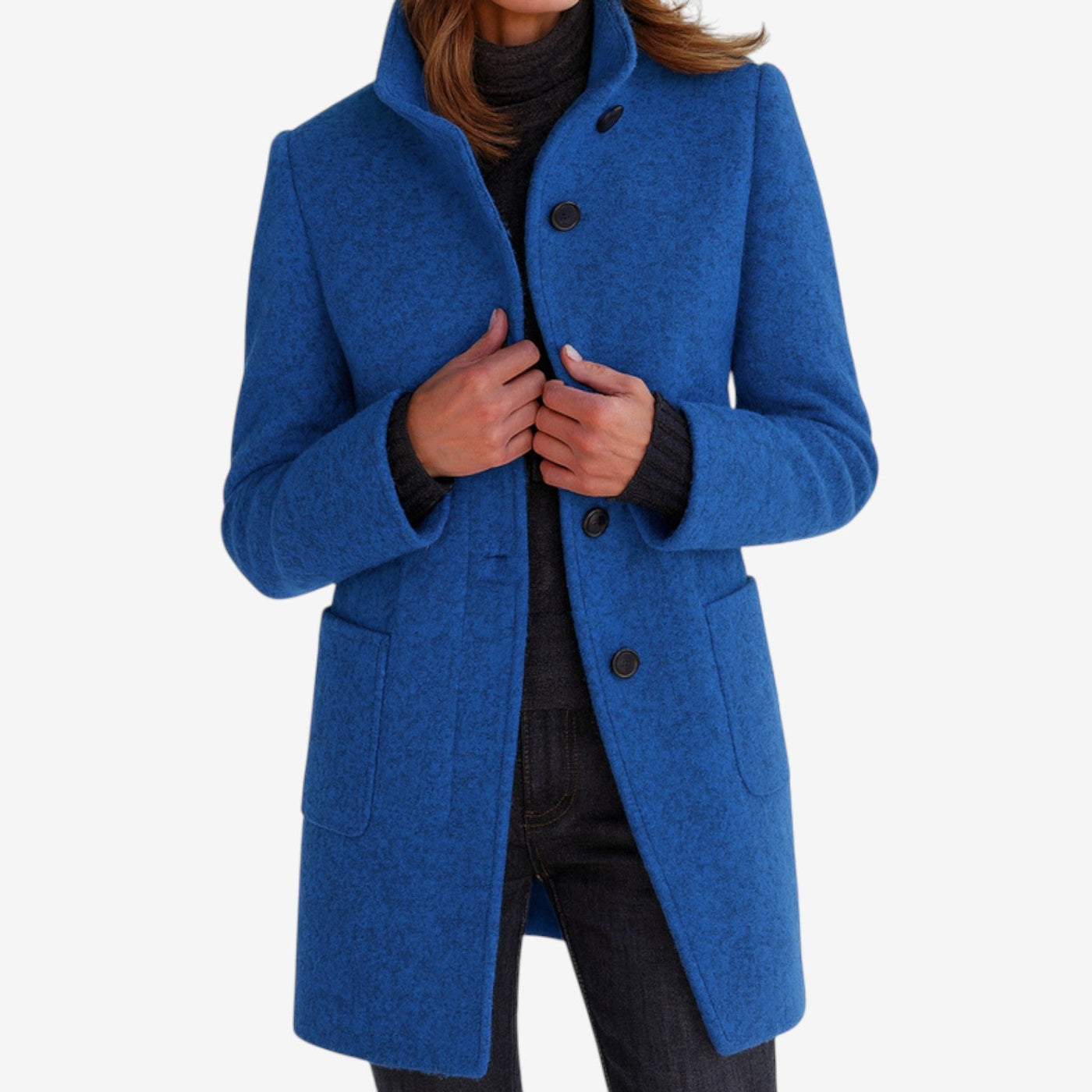 Estelle™ | Cappotto Invernale Classico in Misto Lana