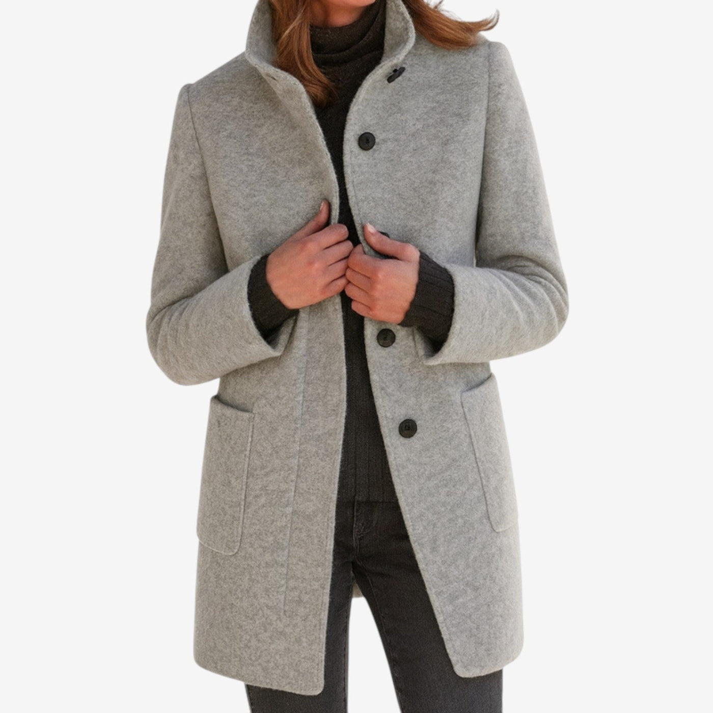 Estelle™ | Cappotto Invernale Classico in Misto Lana