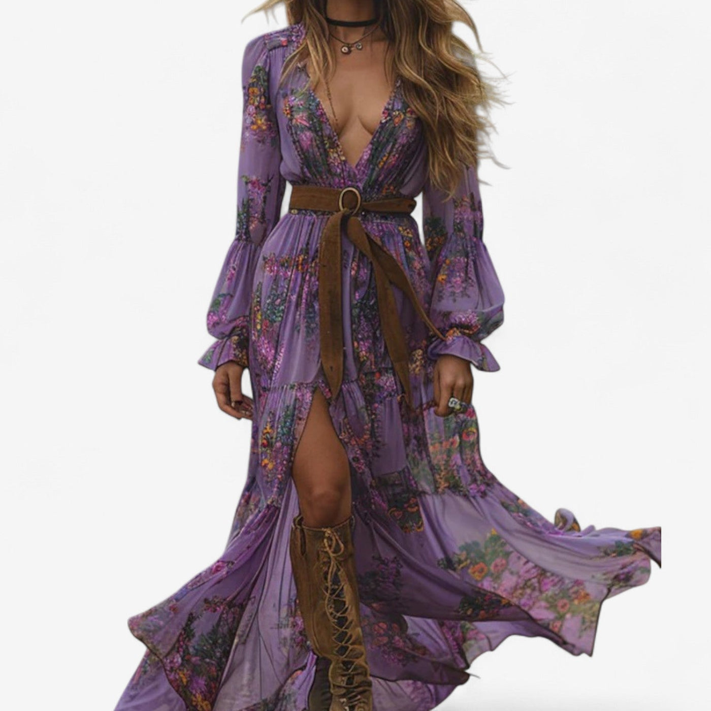 Mélanie™ Abito Fluido a Fiori