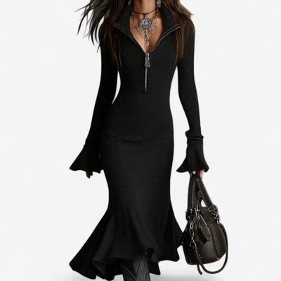 Maud™ Abito con Collo Zip