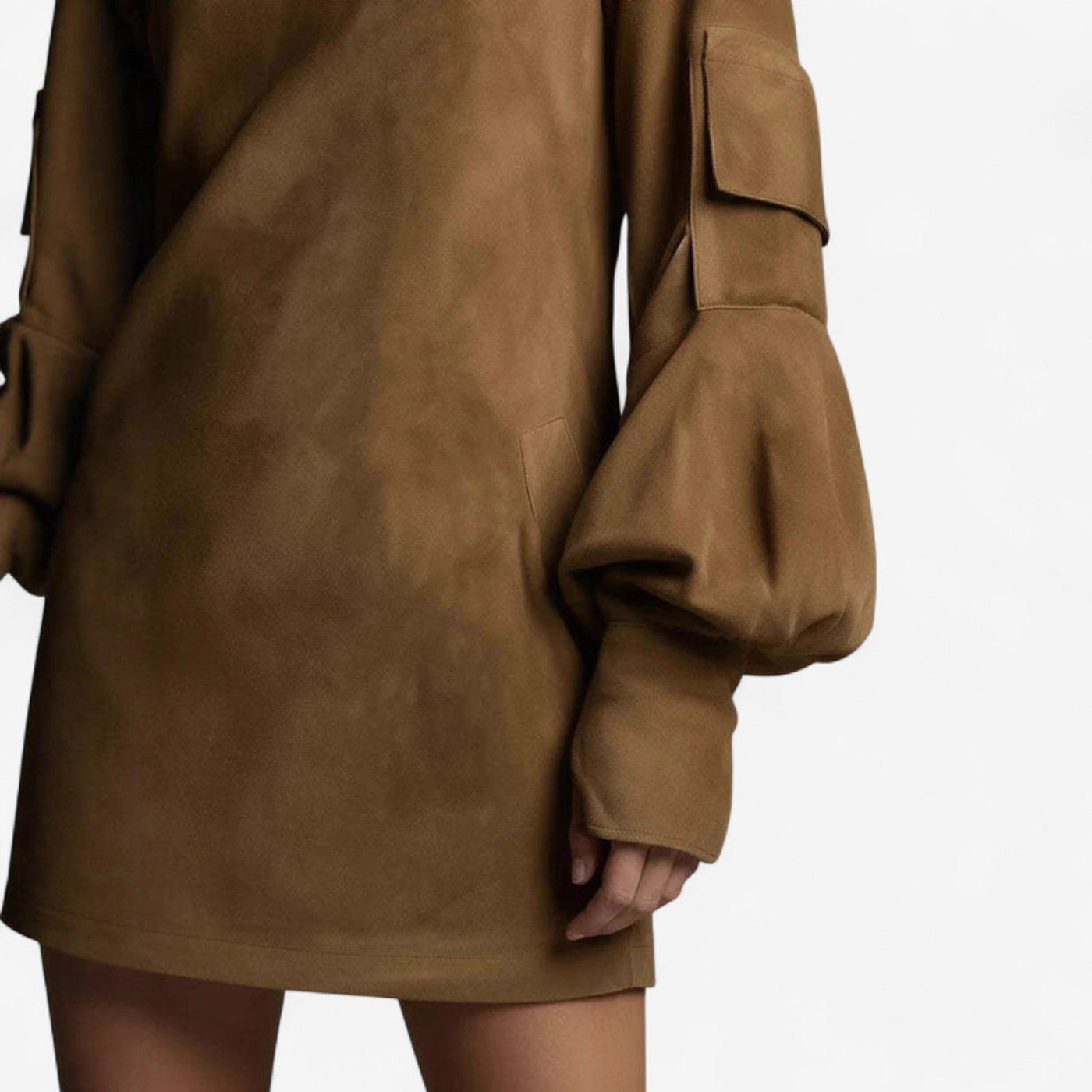 Tania™ Abito Mini con Collo Alto