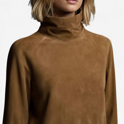 Tania™ Abito Mini con Collo Alto