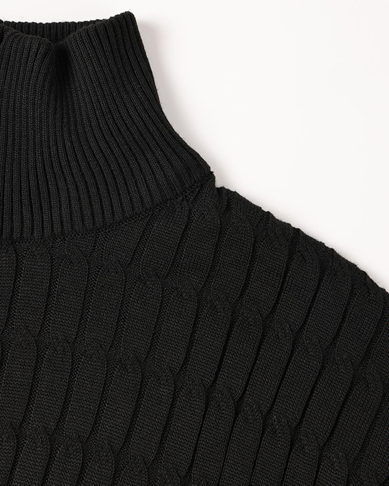 Noble Ligne ™ | Pull Demi-Zip Ondulé