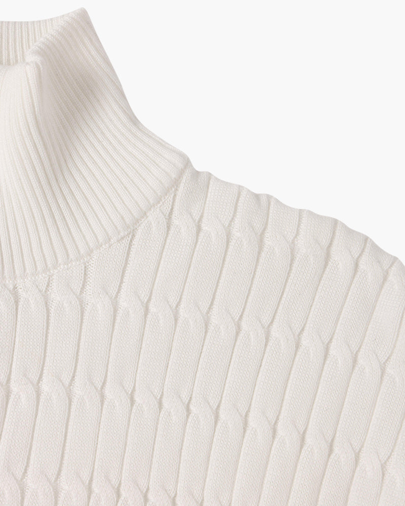 Noble Ligne ™ | Pull Demi-Zip Ondulé