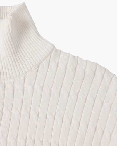 Noble Ligne ™ | Pull Demi-Zip Ondulé