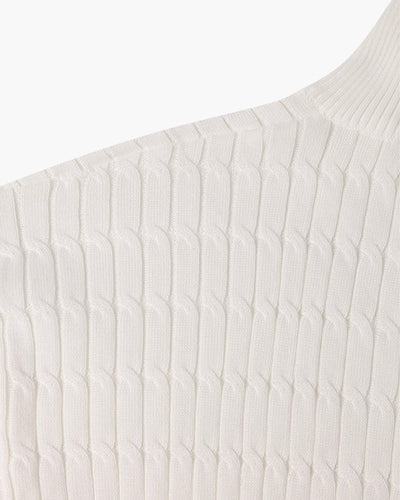 Noble Ligne ™ | Pull Demi-Zip Ondulé