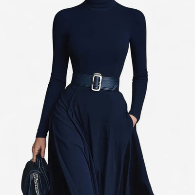 Yvelise™ Abito Maxi con Collo Alto