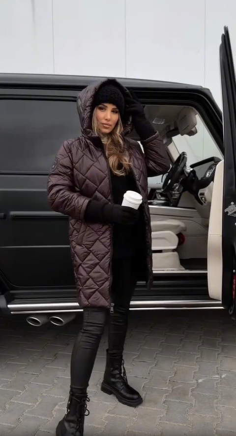 Angel - Giacca Elegante e Imbottita con Cappuccio