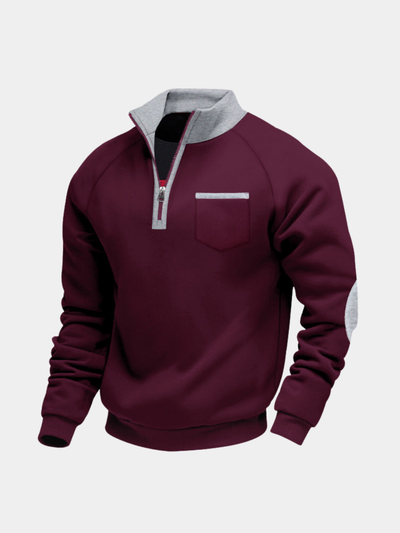 Noble Ligne ™ | Maglione in Pile con Mezza Zip per Uomo