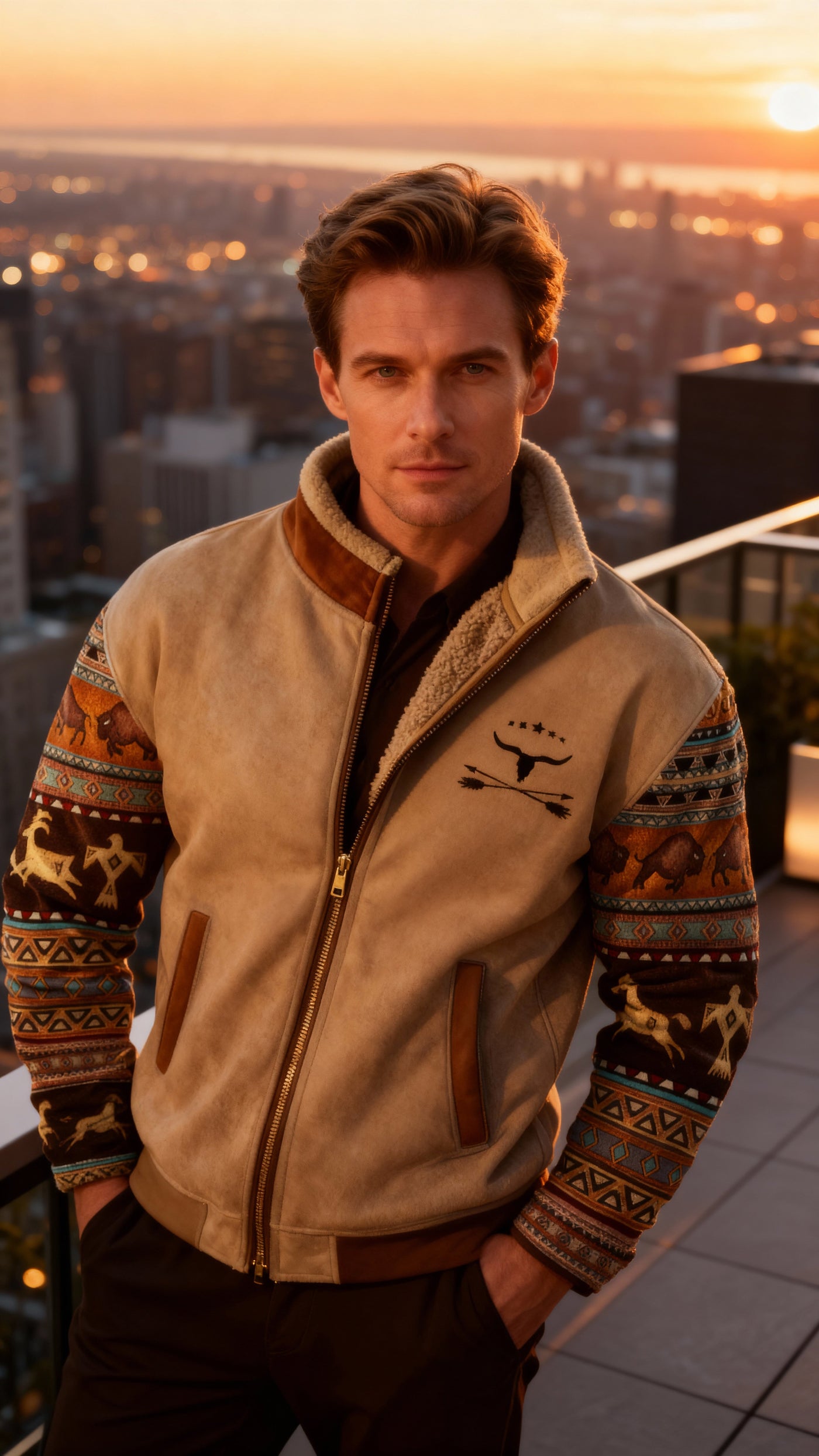 FrostRebel | Giacca in pile elegante con fodera termica