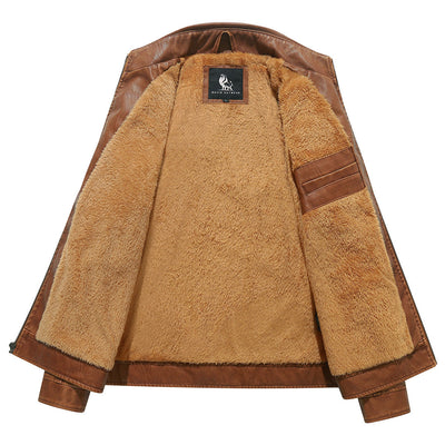 Giacca Biker in Fleece